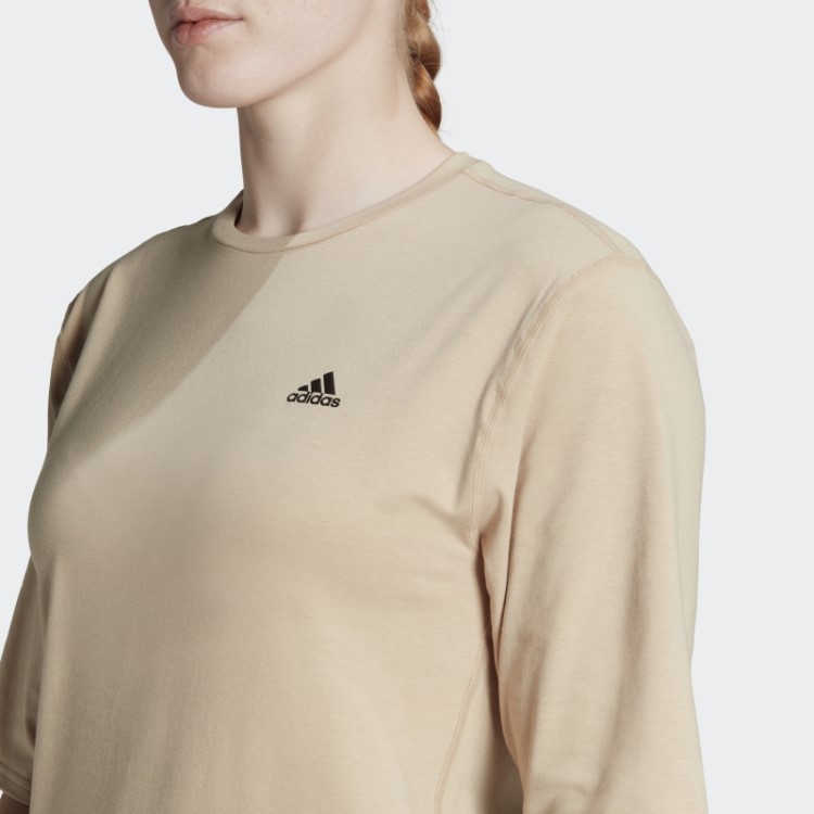 Adidas Run Icons Made With Nature Running Tee Bege
