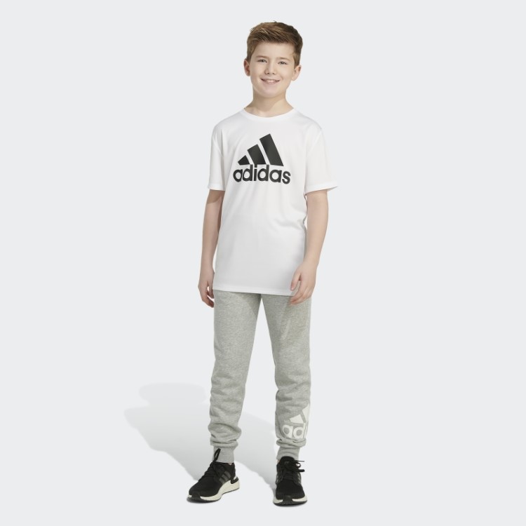 Joggers Essenciais De Algodão Cinza Médio Adidas