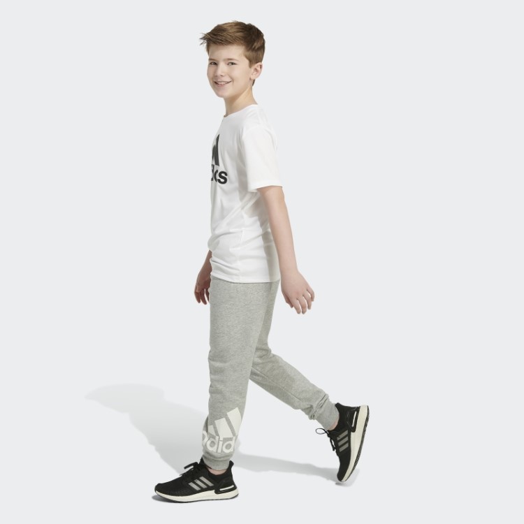 Joggers Essenciais De Algodão Cinza Médio Adidas
