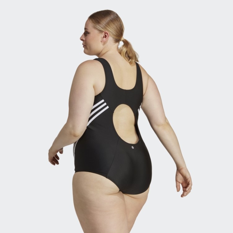Fato De Banho Com As 3 Riscas Preto Adidas (tamanho Grande)