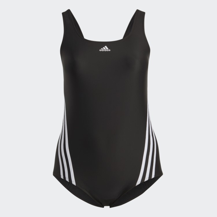 Fato De Banho Com As 3 Riscas Preto Adidas (tamanho Grande)