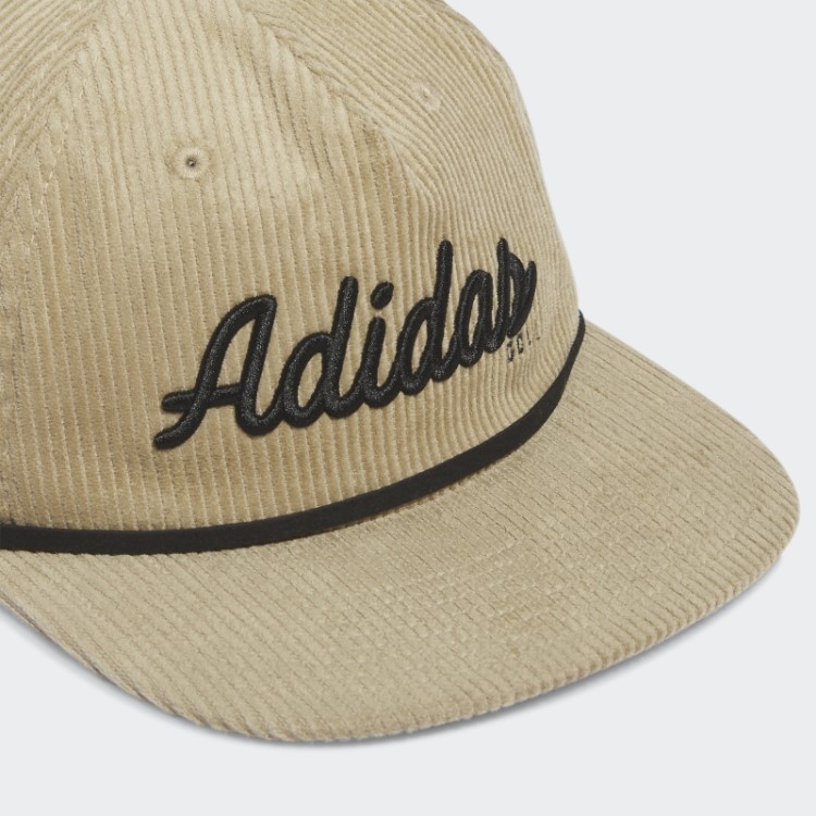 Chapéu De Corda De Cinco Painéis De Couro De Veludo De Cânhamo Adidas