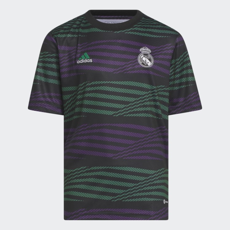 Camisa Pré-jogo Adidas Real Madrid Preta