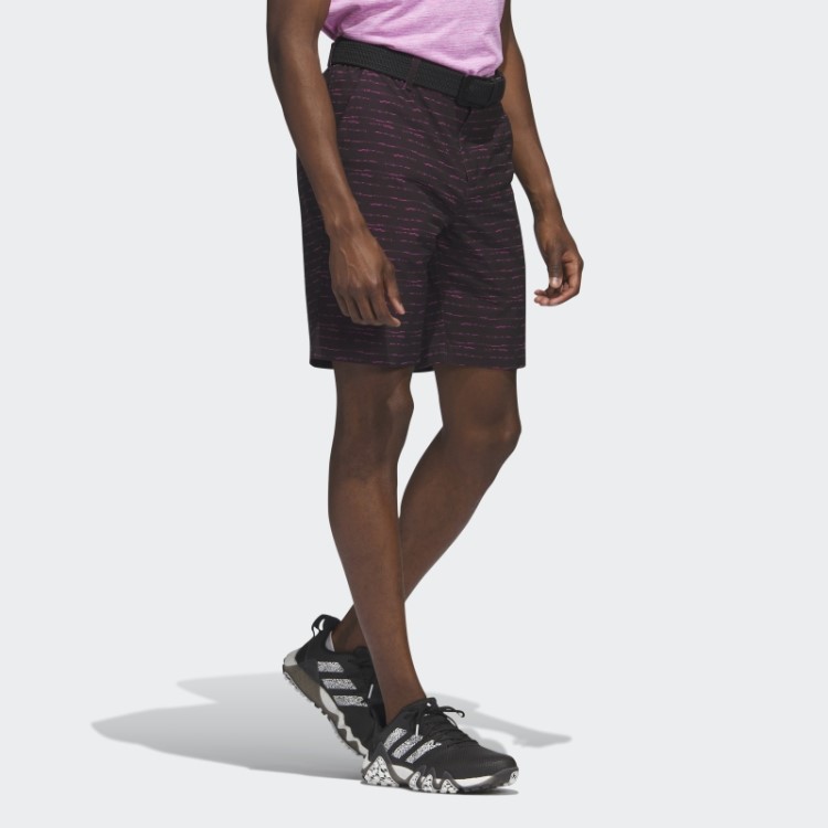 Calção De Golfe Preto Adidas Texturizado De 9 Polegadas