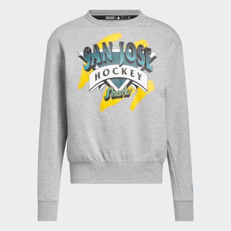 Moletom Vintage Crew Adidas Mid Grey Sharks