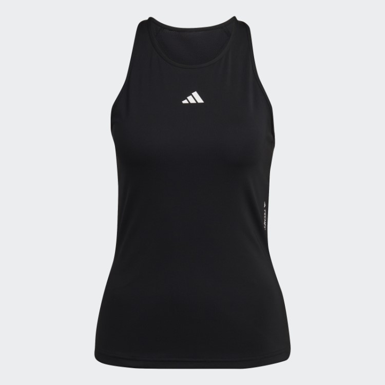 Regata De Treino Preta Techfit Com Costas Nadador Da Adidas