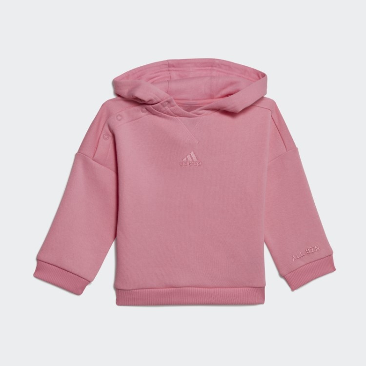 Adidas Moletom De Lã Com Capuz Rosa