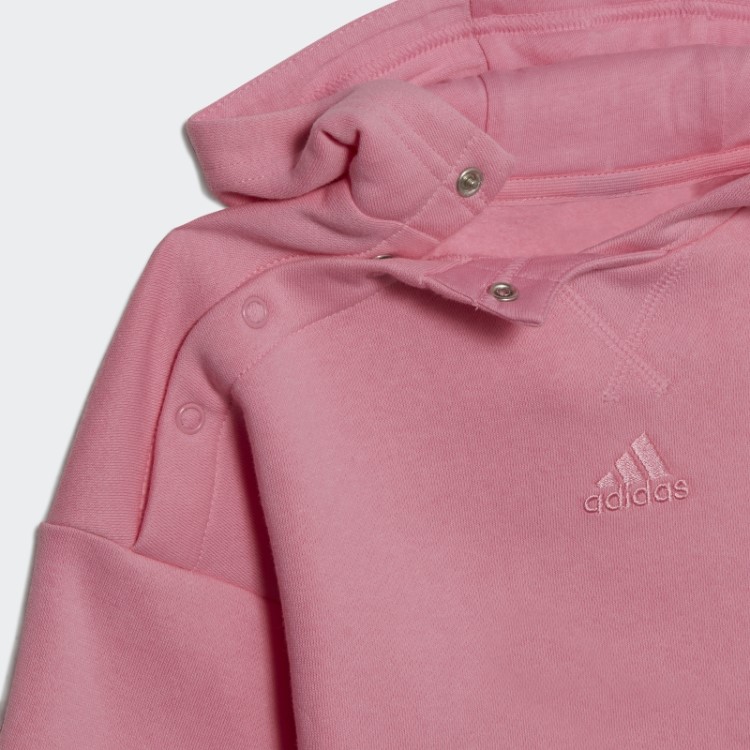 Adidas Moletom De Lã Com Capuz Rosa