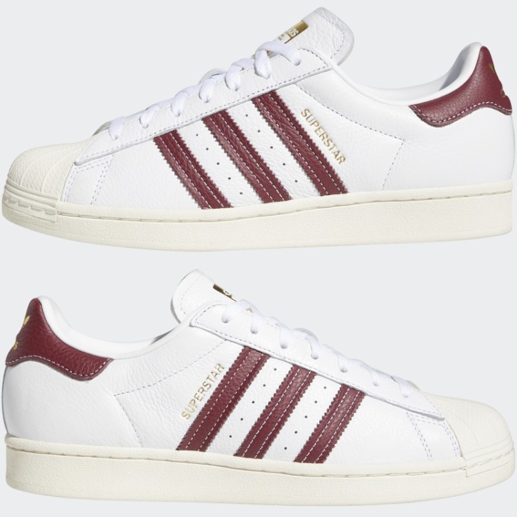 Sapatos Adidas Superstar Folha De Ouro