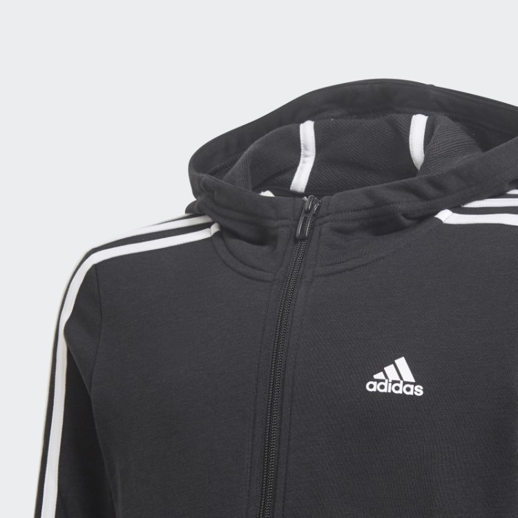 Moletom Com As Três Listras Preto Adidas Essentials