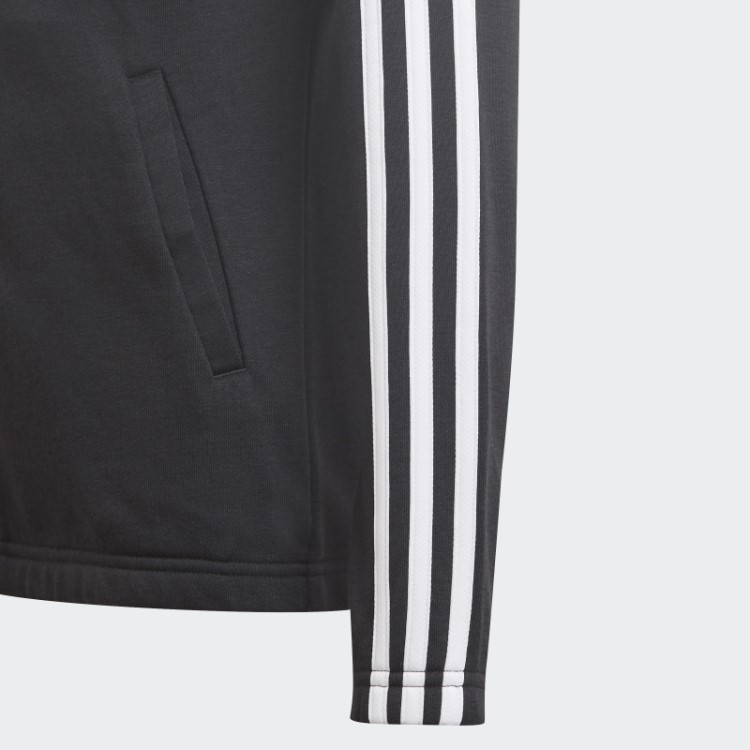 Moletom Com As Três Listras Preto Adidas Essentials