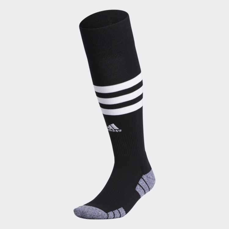 Meias Argolas Com As 3 Listras Pretas Adidas