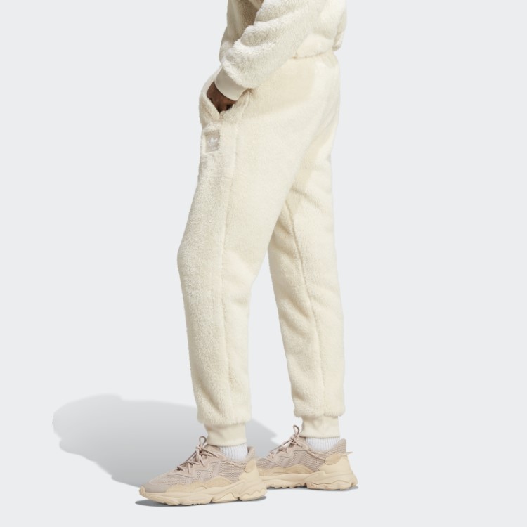 Essentials+ Calça De Moletom De Lã Fofa Branca Adidas