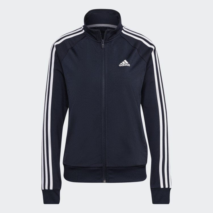 Jaqueta Adidas Ink Primegreen Essentials Warm-up Slim Com As Três Listras