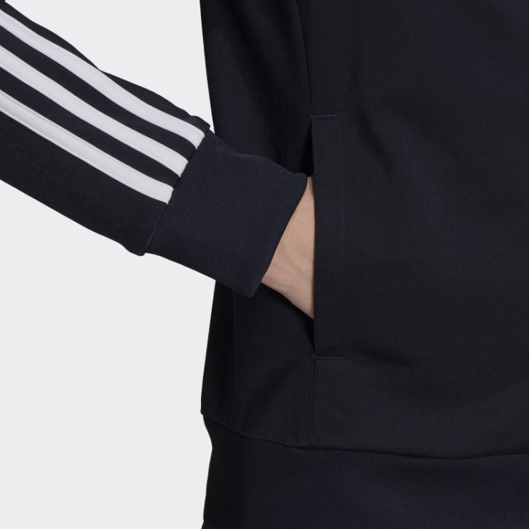 Jaqueta Adidas Ink Primegreen Essentials Warm-up Slim Com As Três Listras