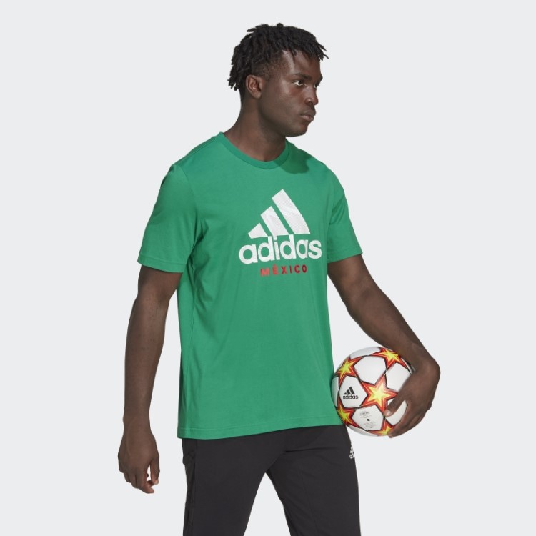 México Tee Gráfico Adidas Verde