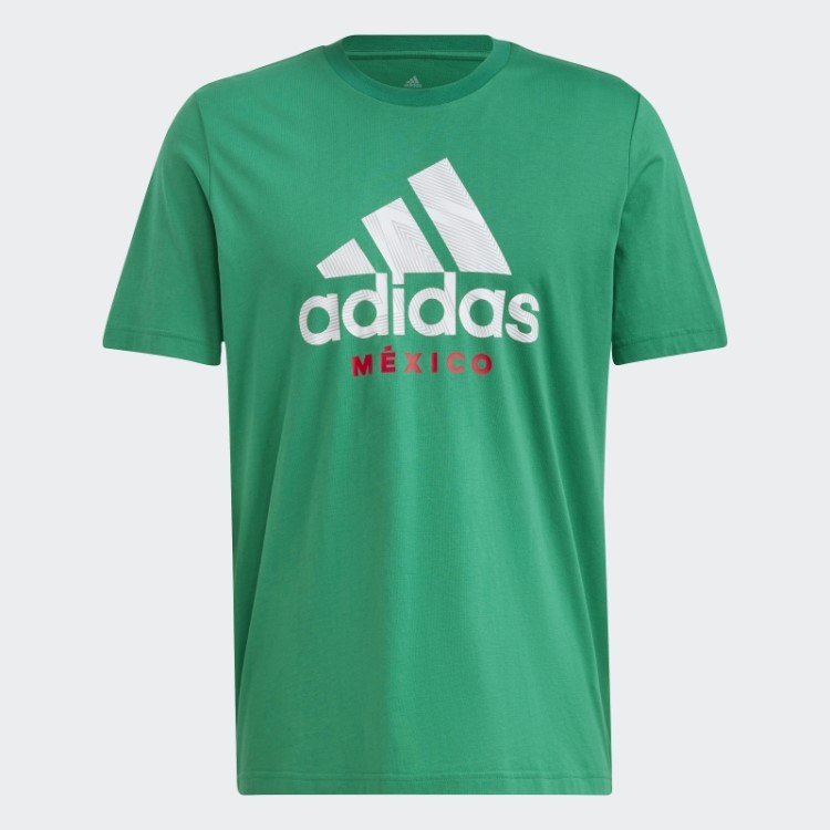 México Tee Gráfico Adidas Verde