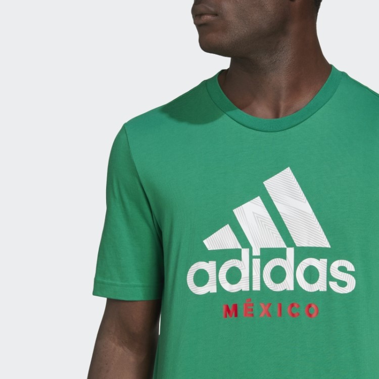 México Tee Gráfico Adidas Verde