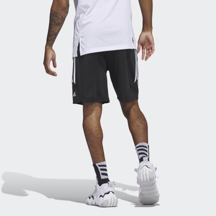 Shorts De Basquete Preto Adidas Legends 3 Listras Moda