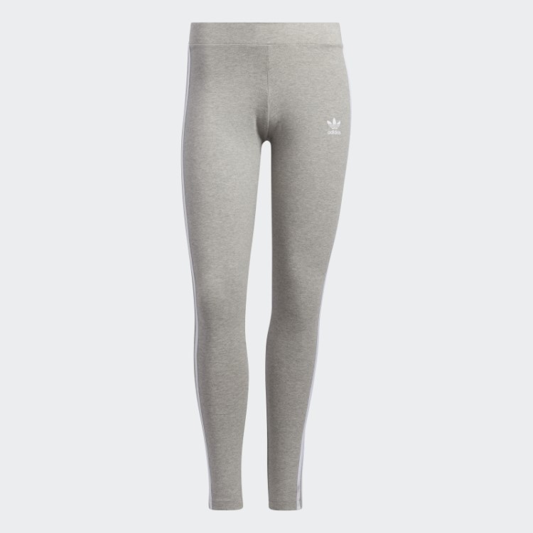 Meia-calça Adidas Adicolor Classics Com As Três Listras Cinza Médio