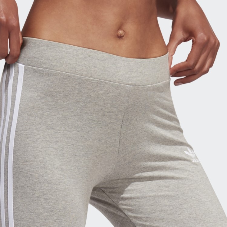 Meia-calça Adidas Adicolor Classics Com As Três Listras Cinza Médio