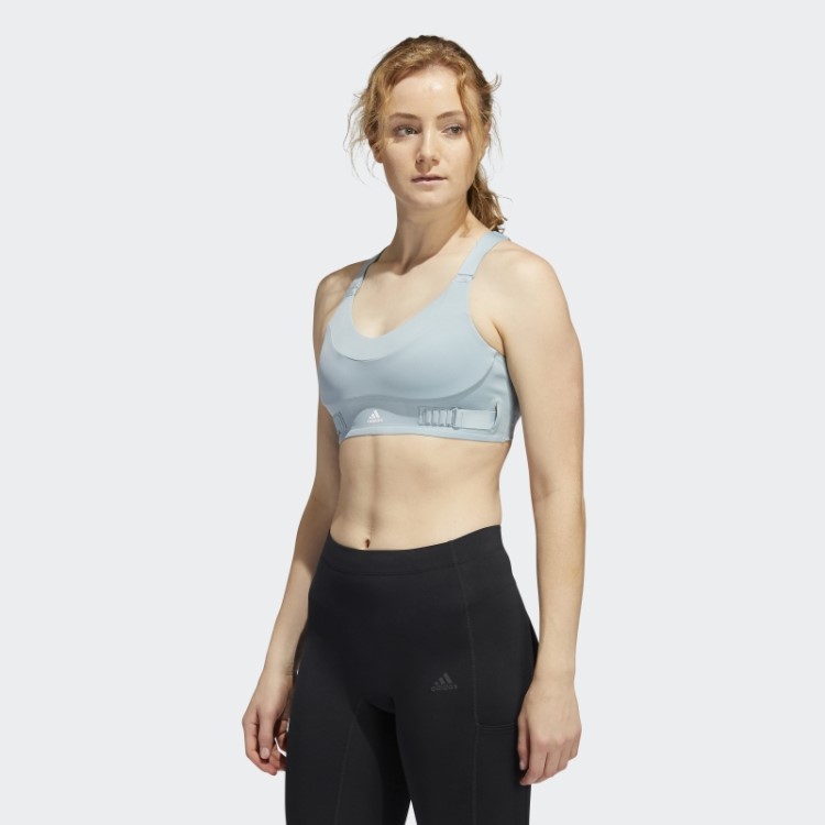 Sutiã Cinza Adidas Fastimpact Luxe Run De Alto Suporte