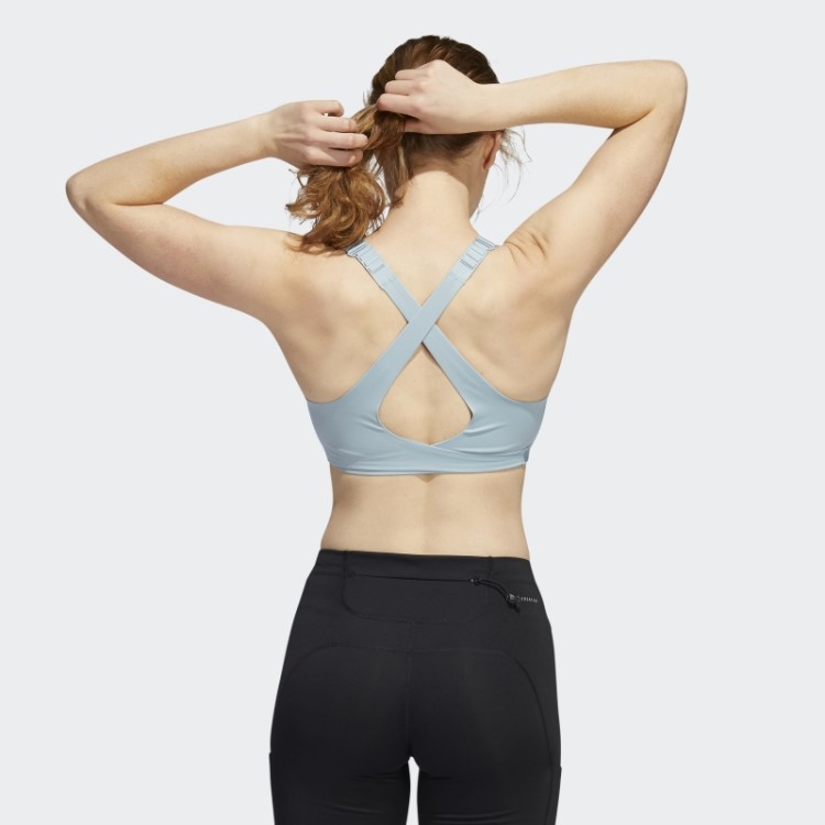Sutiã Cinza Adidas Fastimpact Luxe Run De Alto Suporte