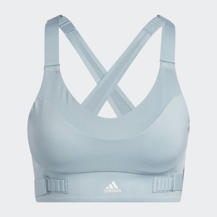 Sutiã Cinza Adidas Fastimpact Luxe Run De Alto Suporte
