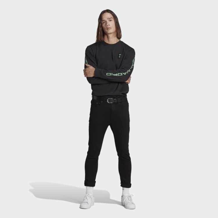 Adidas Real Madrid Tiro 21 Lifestyler Blusa Manga Longa Preta