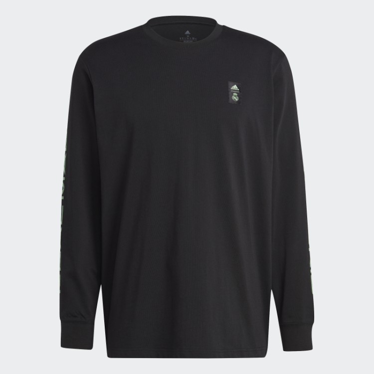 Adidas Real Madrid Tiro 21 Lifestyler Blusa Manga Longa Preta