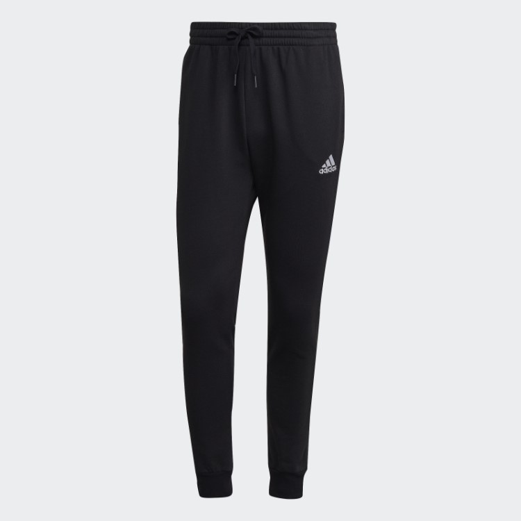 Calças Cônicas Regulares De Lã Essencial Preto Adidas