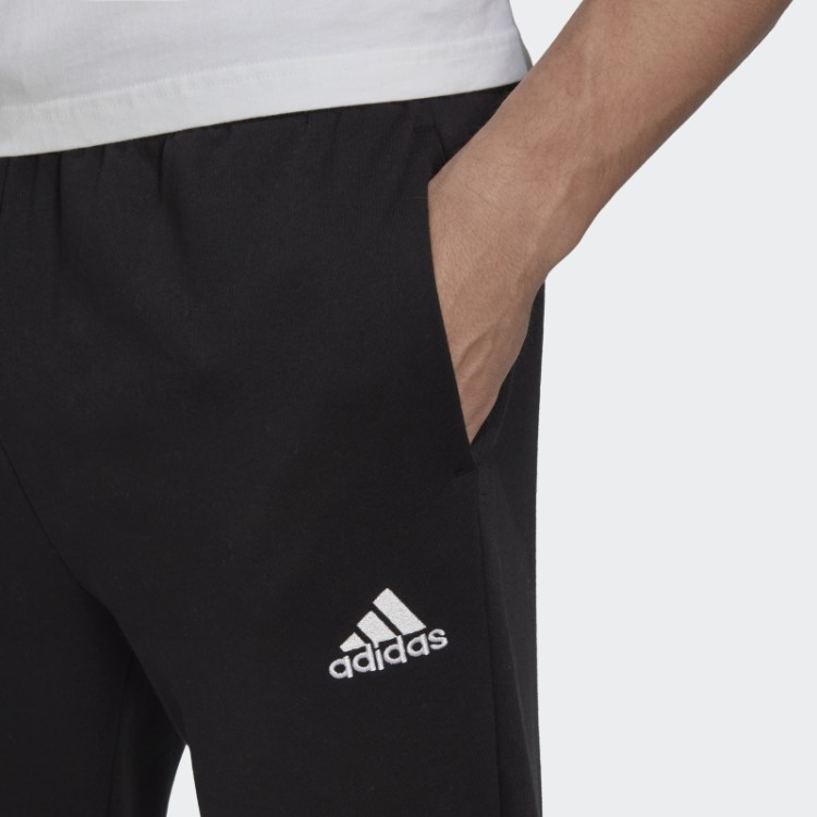 Calças Cônicas Regulares De Lã Essencial Preto Adidas