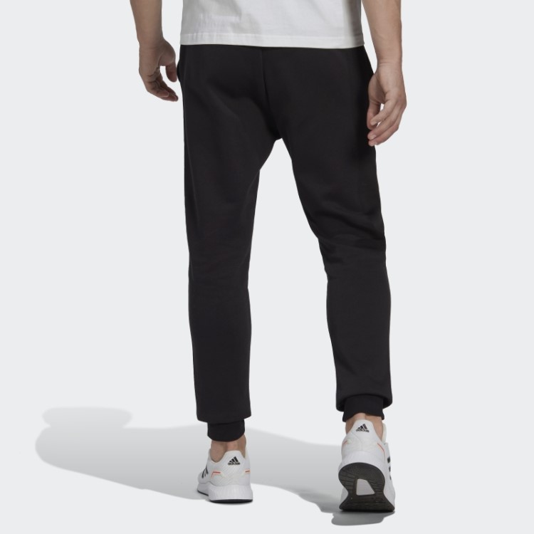 Adidas Essentials Fleece Regular Cônico Jogger Preto