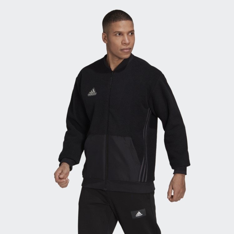 Pacote De Férias Essencial Jaqueta Sherpa Bomber Adidas Preta