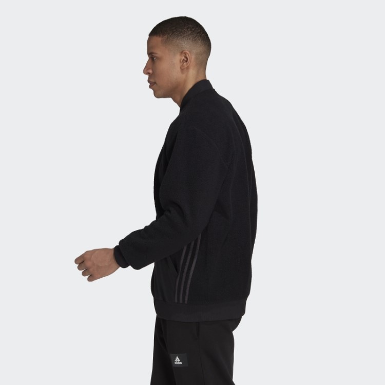 Pacote De Férias Essencial Jaqueta Sherpa Bomber Adidas Preta