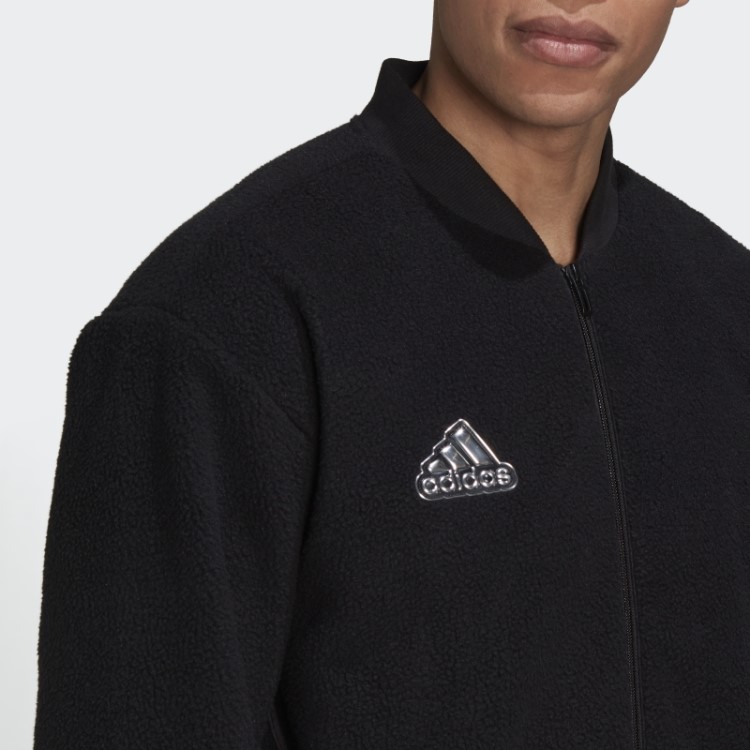 Pacote De Férias Essencial Jaqueta Sherpa Bomber Adidas Preta