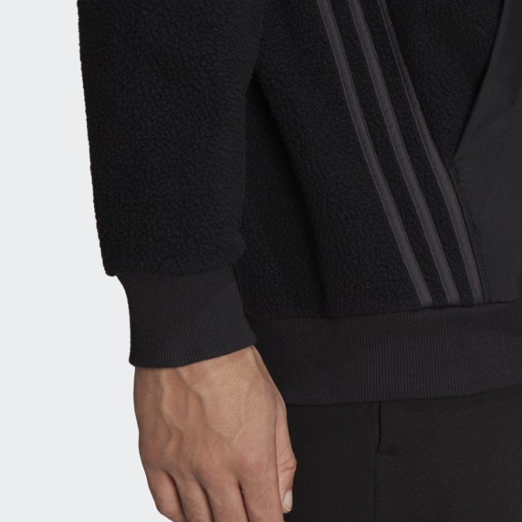 Pacote De Férias Essencial Jaqueta Sherpa Bomber Adidas Preta