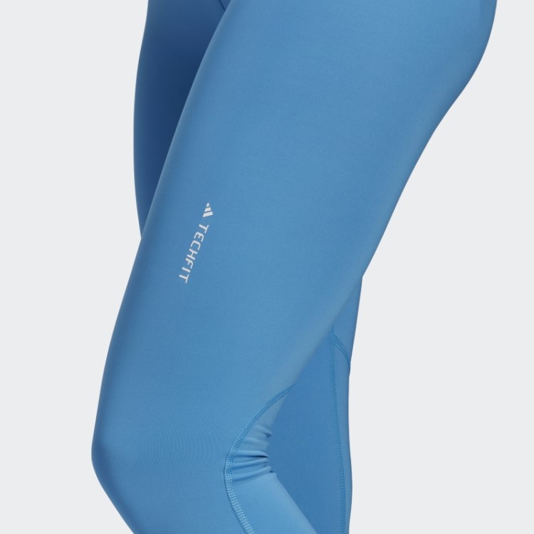 Legging Azul Techfit 7/8 Da Adidas