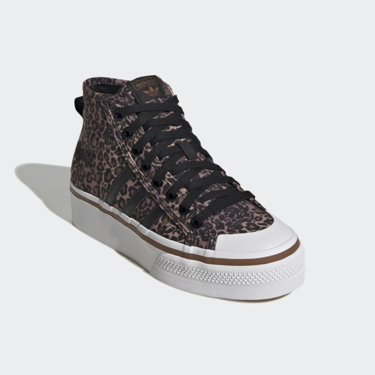 Tênis Preto Adidas Nizza Plataforma Mid