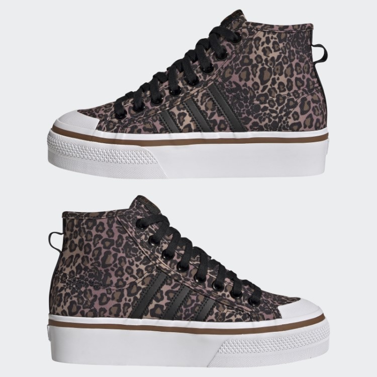 Tênis Preto Adidas Nizza Plataforma Mid