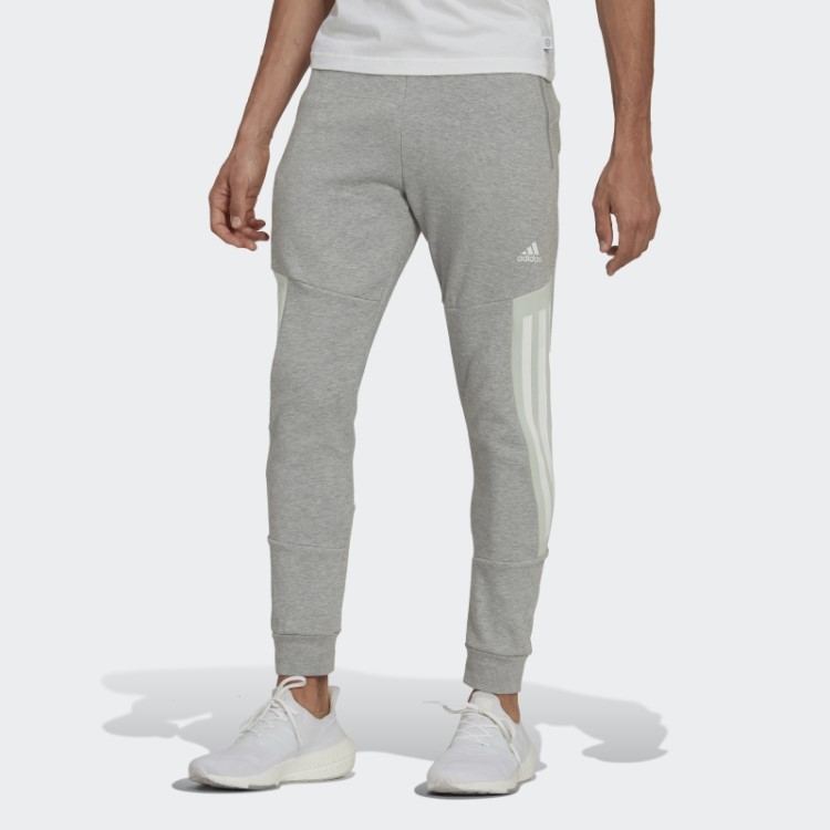 Calça Adidas Future Icons Cinza Médio Com As Três Listras