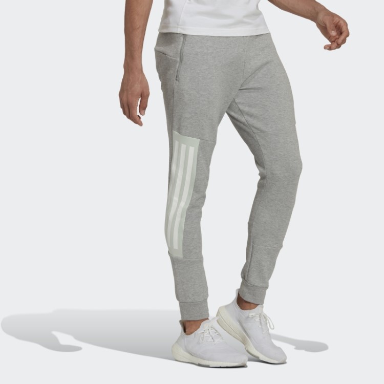 Calça Adidas Future Icons Cinza Médio Com As Três Listras