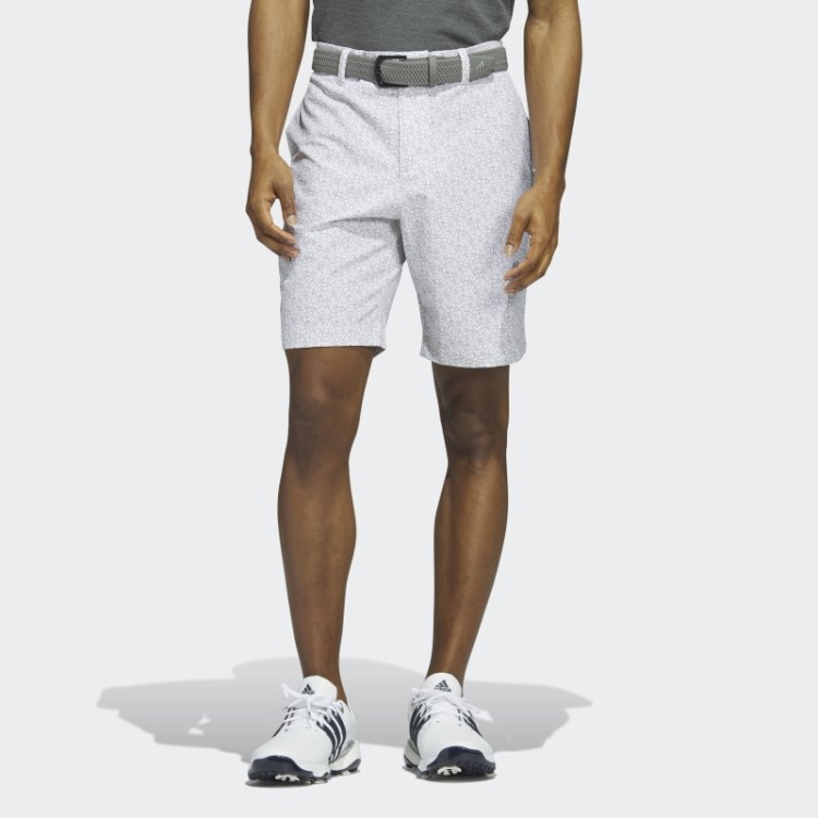 Adidas Ultimate365 Calção De Golfe Estampado De Nove Polegadas Branco