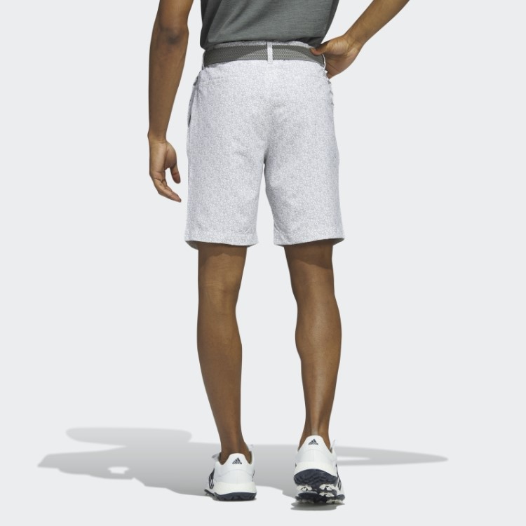 Adidas Ultimate365 Calção De Golfe Estampado De Nove Polegadas Branco