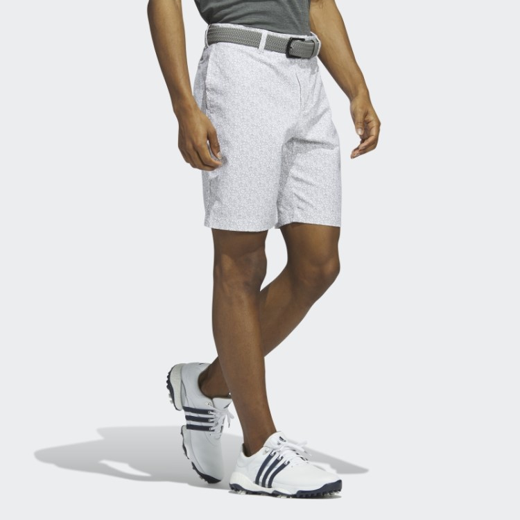 Adidas Ultimate365 Calção De Golfe Estampado De Nove Polegadas Branco