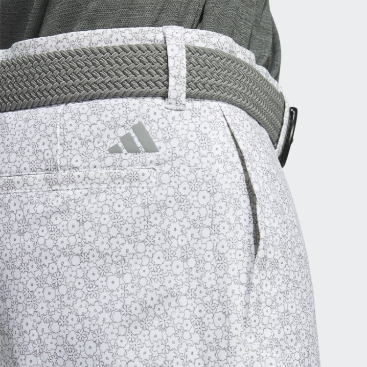 Adidas Ultimate365 Calção De Golfe Estampado De Nove Polegadas Branco
