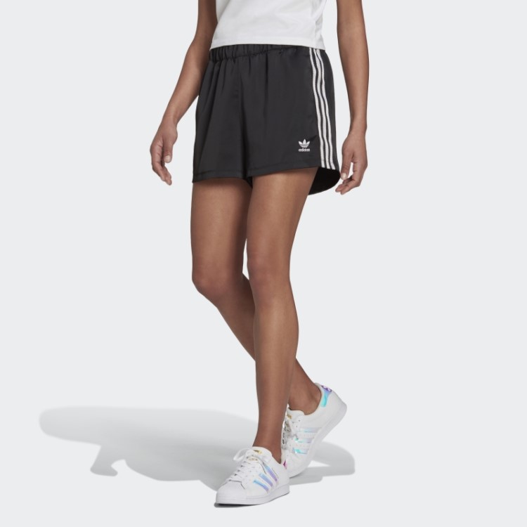 Adicolor Classics Shorts De Cetim Preto Adidas