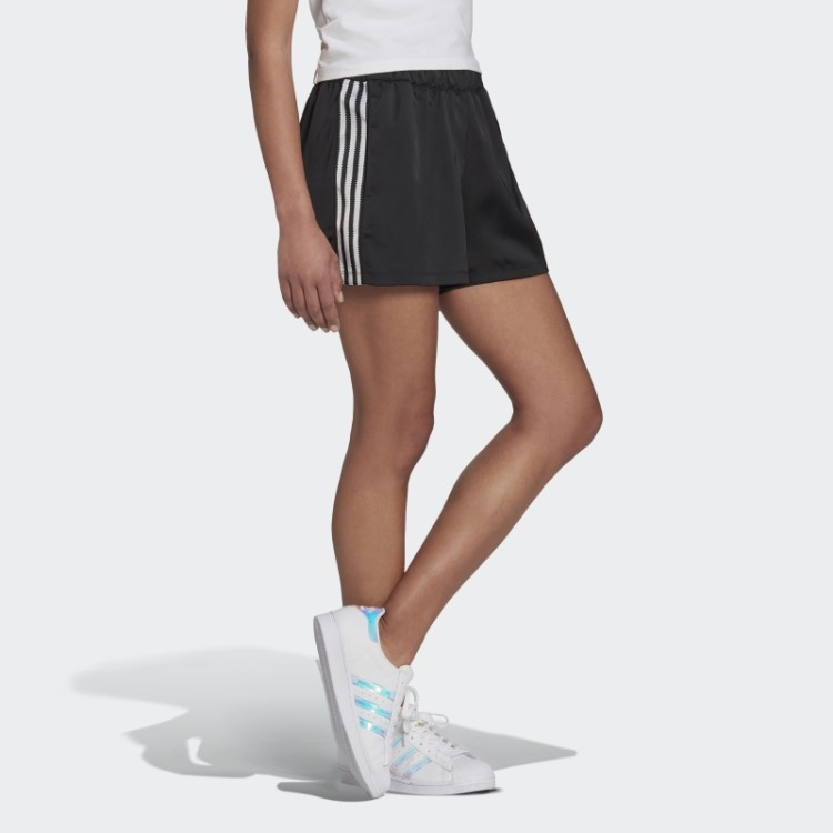 Adicolor Classics Shorts De Cetim Preto Adidas