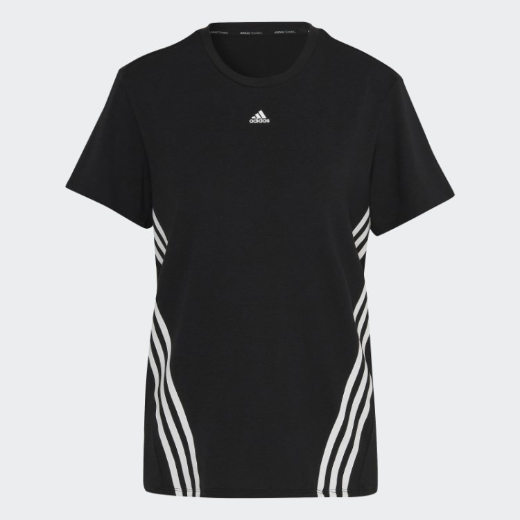 Train Icons Camiseta Com As Três Listras Preta Adidas
