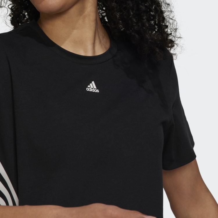 Train Icons Camiseta Com As Três Listras Preta Adidas